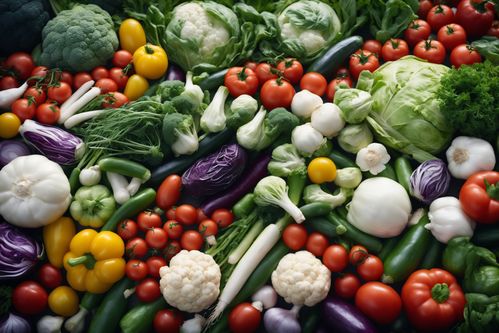 有机蔬菜花菜摄影 自然与健康的视觉呈现